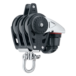 40 mm | Harken 2648 - Triple Block , Swivel, Becket, Cam Cleat